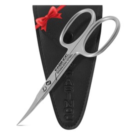 Fine Curved Cuticle Scissors for Nails – German Quality Stainless Steel – Cuticle Scissors for Women – Small Sharp Grooming Scissors for Manicure & Eyebrows