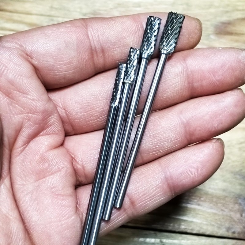 Luo ke 75mm Extra Long Carbide Burr Sets, 1/8 Inch