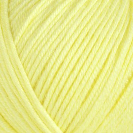 Estako Happy Cotton, 60% Cotton 40% Acrylic Yarn, Soft, Fine/Sport (2) for Crochet and Knitting 1.76 Oz (50g) / 180 Yrds (165m) (4840 - Lemon)