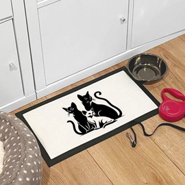 'Two Cats and a Kitten' Pet Feeding Mat (PM00022252)