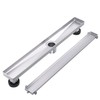 EXF Linear Shower Drain 36 Inch Tile Insert, Brushed Stainless