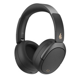 Edifier W80 Over Ear Headphones with -49dB Active Noise Cancelling, LDAC Hi-Res Wired & Wireless, AI Clear Call, Fast Charging, Multipoint Connection, Bluetooth V5.4 - Black