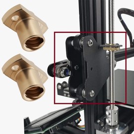 Briny River Pack of 6 T8 Lead Screw Trapezoidal Nut 2 mm Pitch 8 mm Lead Compatible with Ender 3 CR-10 CR-10s 3D Printer