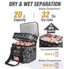 CaCTOUR Tactical Lunch Box for Men, Expandable Heavy Duty Double