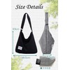 Aquamie Tote Bag, Canvas Bag, Crossbody Hanging, Zipper, Commuting, Students,
