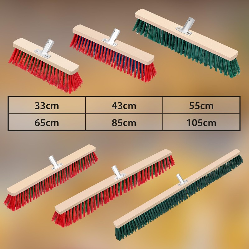 KOTARBAU® Street broom, 300 mm, industrial broom, garden broom, indoor