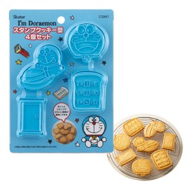 Skater CSM1-A Stamp Cookie Cutter, Bread Cutter, I'm Doraemon, Sanrio, Set of 4