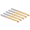 5Pcs End Mill TiPlated 1Flute CNC Spiral Router Bit HighSpeed
