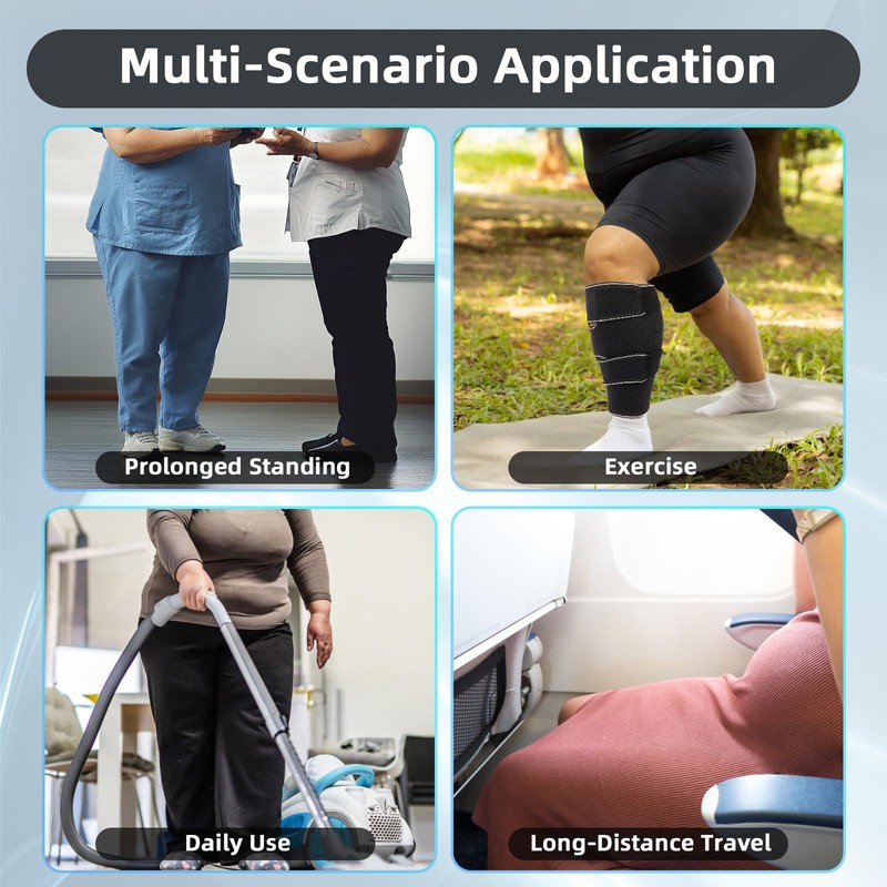 Plus Size Calf Compression Wrap For Severely Swollen Calves With