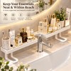 Over Faucet Bathroom Shelf for Sink Organization – No-Drill U-Shaped