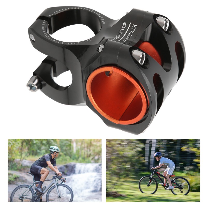 CANSUCC 31.8/35mm Bike Handle Stem Riser Short Handle Stem Aluminum