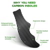 Carbon Fiber Insole for Soccer Cleats, Anti-Twist Rigid Shoe Insert,