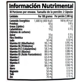 Colágeno Hidrolizado Sin Sabor Cápsulas Nutrición 2000 60 Caps                                                                                        