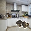 BQLZR 25 x 23mm Antique Flower Round Handle Kitchen Cabinet