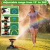 Jingmore 2 Pack Pulsating Lawn Sprinkler for Large Yard, 800