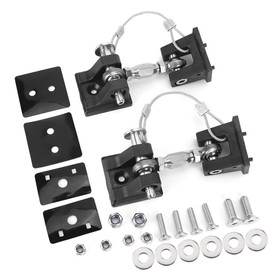EVTSCAN Hood Catch Lock Latch Buckle Holder Compatible with JK & Unlimited 2 Doors and 4 Doors 2007-2017, Pack of 2
