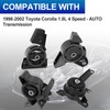 Engine Motor Mounts Set - Compatible with 1998-2002 Chevy Prizm