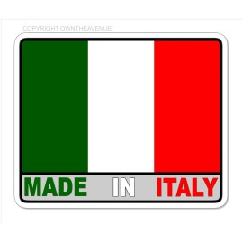 OwnTheAvenue Made In Italy Italian Funny Racing Drifting Drag Euro Vinyl Decal Sticker 3"