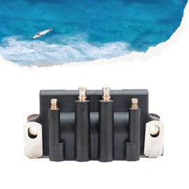 Bobina de encendido de cable de doble enchufe para motores Johnson Evinrude OMC 2hp - 175hp, reemplaza #583740 0583740 18-5170 183-3740 583298 879614, ZZYR