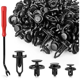 Xislet 120pcs 6mm 7mm 8mm 9mm Plastic Rivets Compatible with Toyota Push Type Retainer 90467-10183, Engine Under Cover Fasteners 90467-07201, Bumper Fender Clips 52161-02020, Body Pins 90467-08185