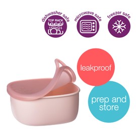b.box Lunch Tub, Storage for Bento Box & Lunch Box, Ideal for Separating & Containing Foods, Dishwasher, Microwave and Freezer safe - Prepare and Store In Advance (Berry)