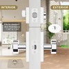 Newlaking Polished Chrome Exterior Door Knob with Deadbolt Set -