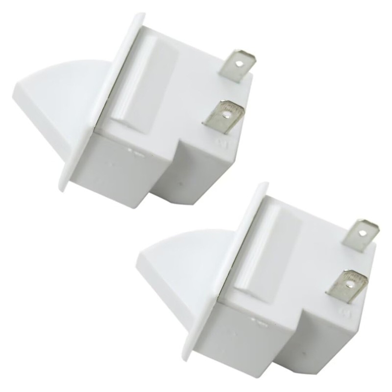 WELURE 2x White Refrigerator Door Light Switch for Subzero for