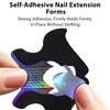 100pcs Nail Forms, Reusable Sticky Nail Extension Forms for Builder