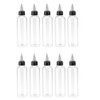 10Pcs Plastic Squeeze Bottles with Twist Cap,Clear Dispensing Bottles with