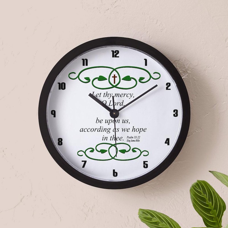 CafePress Bible Scripture Psalm 33 22 White Unique Decorative 10"