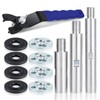 3PCS 5/8"-11 Angle Grinder Extension Shaft Connecting Rod with Adjustable