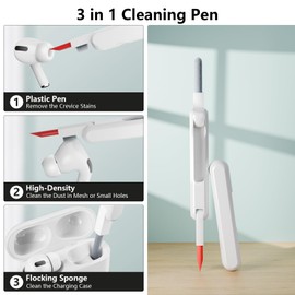 KOKOKA Silikon Hülle Schutzhülle Kompatibel für Airpods Pro 2/1 2023/2022/2019 mit Reinigungsset und Silikonband, Stoßfeste Weiche Schutzhülle Case für Airpods Pro 2nd/1st Generation, Schwarz