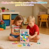 runpeak Holzpuzzle Tetris - Montessori Tetris holzspiel, 3D Holz Sensorik
