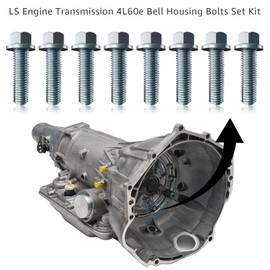 LS Engine Transmission 4L60e 4L80e Bell Housing Bolts Set Kit for GM LS/LT Gen III IV V Engines Bolts,for T56 LS1 4L80e LS1 LS3 LS2 LQ4 LQ9 LS6 L92 L99 L33 LR4 L82 L83 L84 L86 L 87 LT1 L8B 551652
