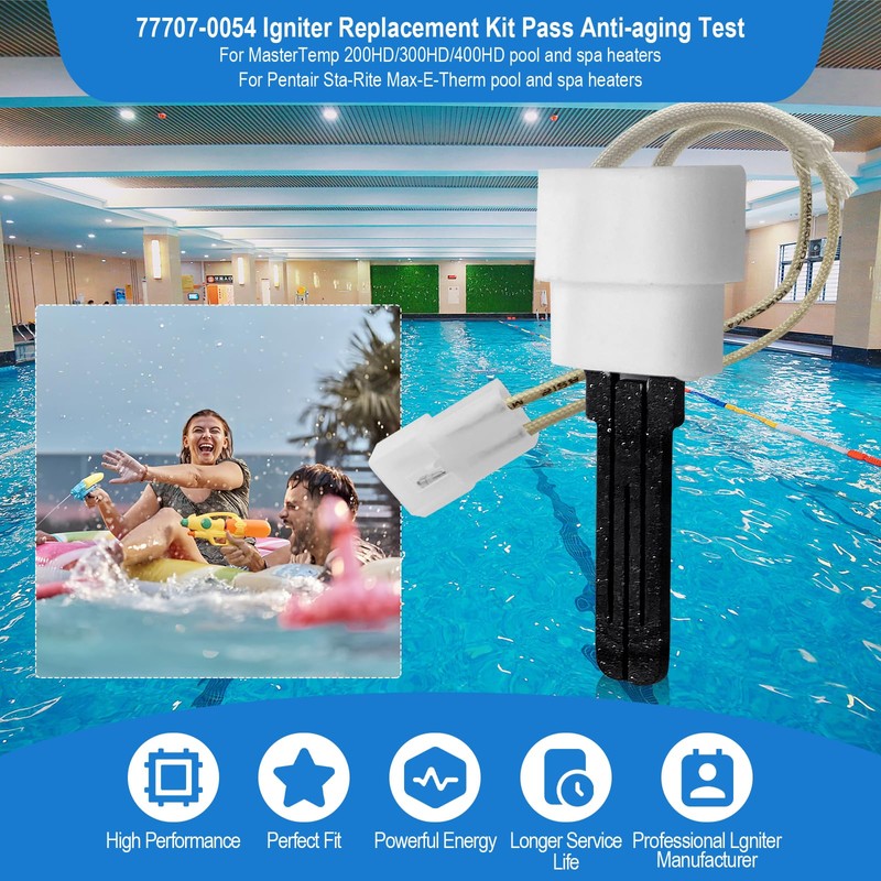 77707-0054 Igniter, Pool Heater Igniter Kit fits for Pentair Sta-Rite