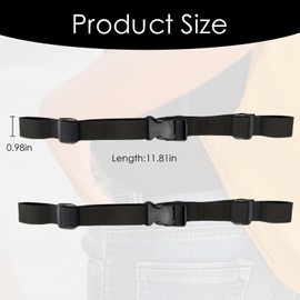 2 Pcs Chest Strap For Backpack,Backpack Chest Strap,Adjustable Backpack Chest Strap,Chest Strap,Rucksack Chest Straps, Backpack Chest Straps With Clips,For Hiking, Running, Outdoor Activities (Black)