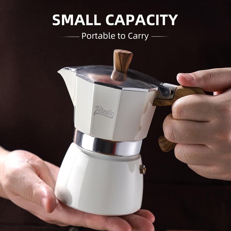 Espresso Maker Stovetop,Camping Moka Pot 2 Cup/120ML,Stove Top Espresso Italian