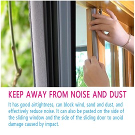 Foam Tape Weatherstrip, 0.59 Inch Wide X 0.39 Inch Thick Window Air Conditioner Sealer Weather Stripping with High Resilience Soundproofing Total 13 Feet (6.5ft x 2 Rolls)