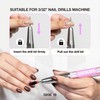 CURACORO Curacoro Nail Drill Bits 3/32' - L-Shape Smooth Stop