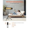 1500W Electric Infrared Heater with LED Screen & Remote Control