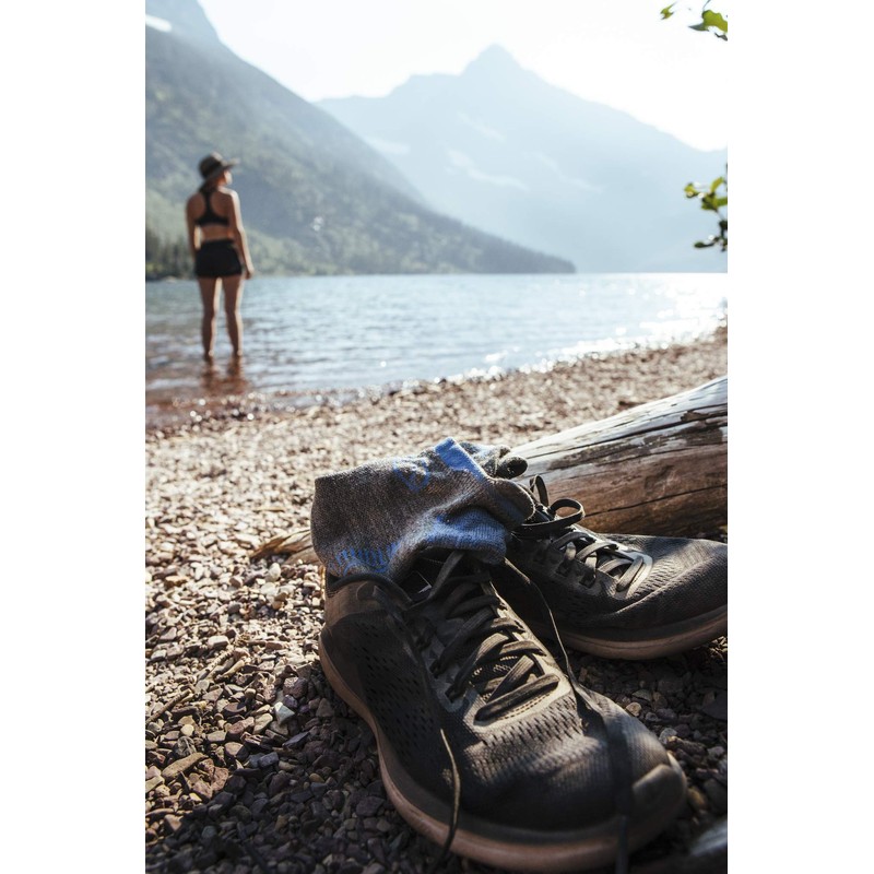 CloudLine Merino Wool Light Athletic Tab Ankle Running Socks -