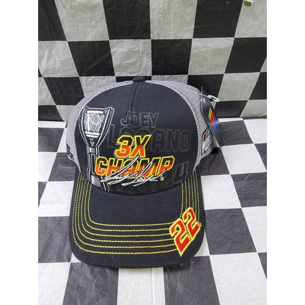 NASCAR Joey Logano #22 3X Champ 2024 Mesh Ball Cap