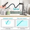 Bietor Bathroom Sink Faucet with 4 Mode Pull Down Sprayer,
