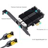 2.5gb Network Card,Dual Port PCIe Ethernet Network Adapter to 2.5
