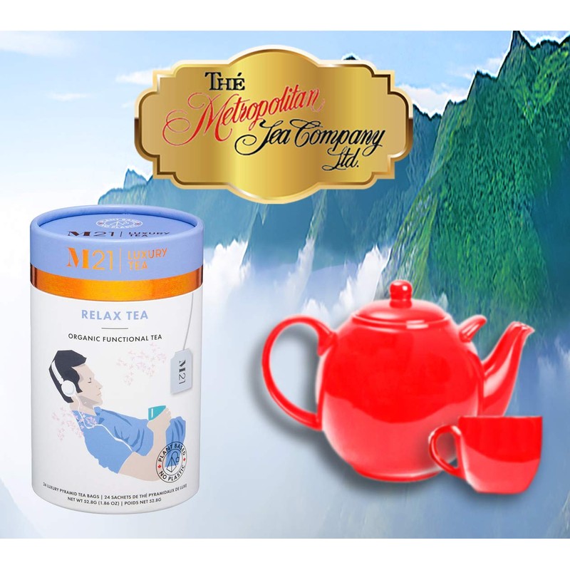 Metropolitan Tea M21 Luxury Functional Relax Tea 24 Pyramid Bags