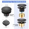 Upgrade Tip Toe Bathtub Drain Conversion Kit Assembly, Tub Drain
