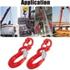 2Pcs Sling Hook with Hammerlock, Caravan Trailer Chain Connecting Extend