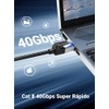 UGREEN Cable Ethernet Cat 8 de 2 m, trenzado de