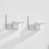 2 PCS Self-Adhesive Toothbrush Holders Wall Mounted, Water Proof Toothbrush