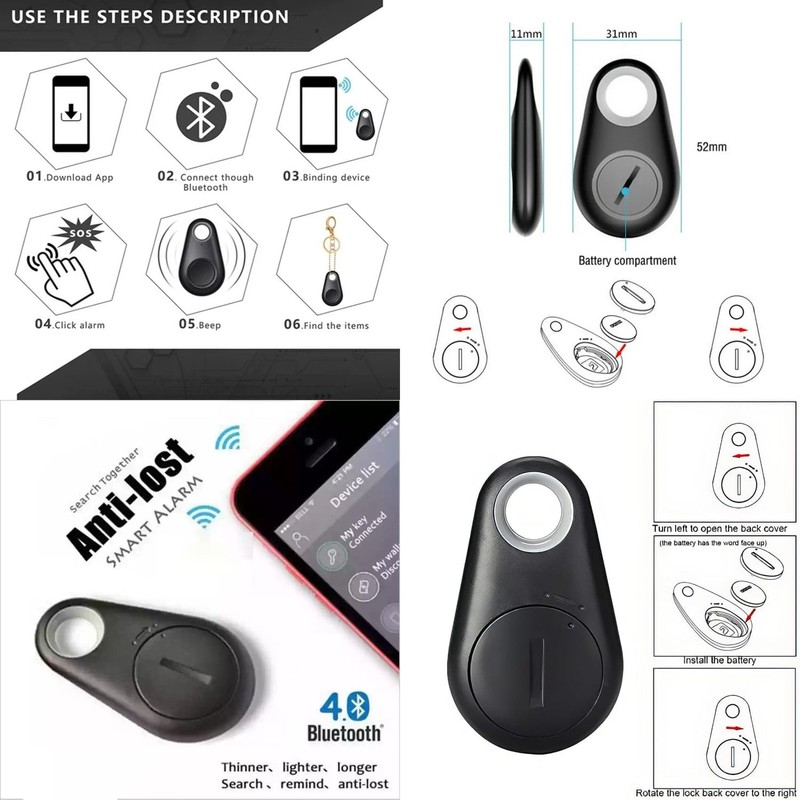 AYMBH Mini GPS Tracking Finder Device | Bluetooth 4.0 Smart